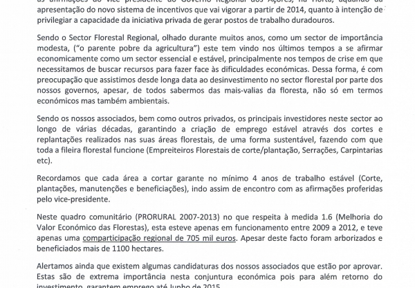A Floresta privada açoriana é exemplo de emprego duradouro